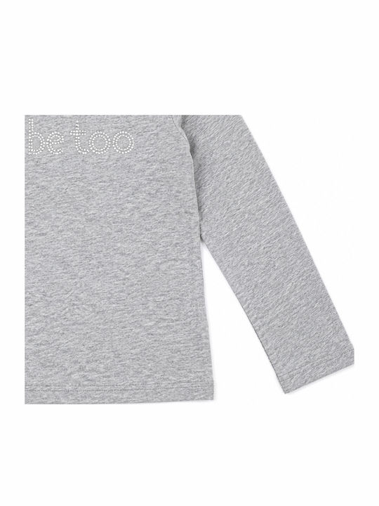 Kids Long-Sleeved Gray Blouse