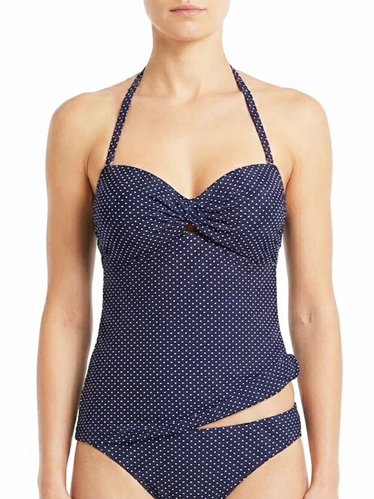 Prestige Top Tankini Costum De Baie Pentru Gravide Albastru