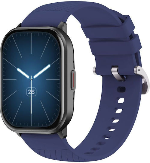 Gravity GT43-5 47mm Smartwatch με Παλμογράφο (Black)