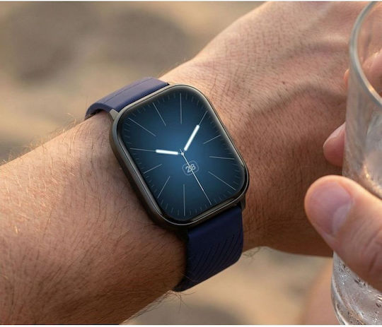 Gravity GT43-5 47mm Smartwatch με Παλμογράφο (Black)