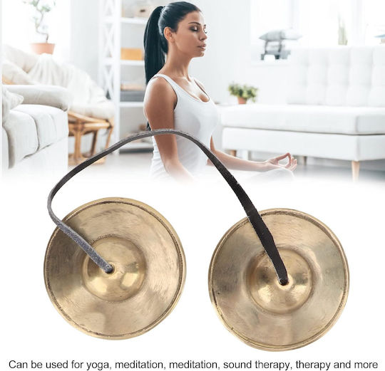 Niyamas Meditation Cymbals 6cm with Storage Pouch