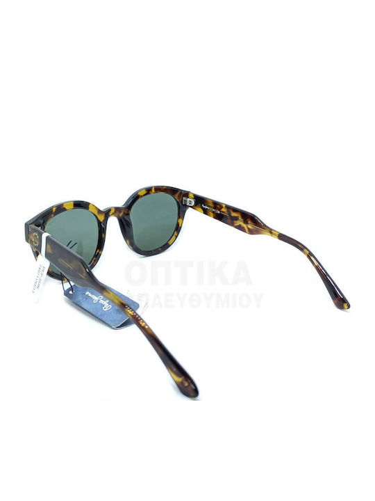 Pepe Jeans Pj7497 Γυναικεία Γυαλιά Ηλίου με Καφέ Σκελετό και Πράσινο Φακό PJ7497-119