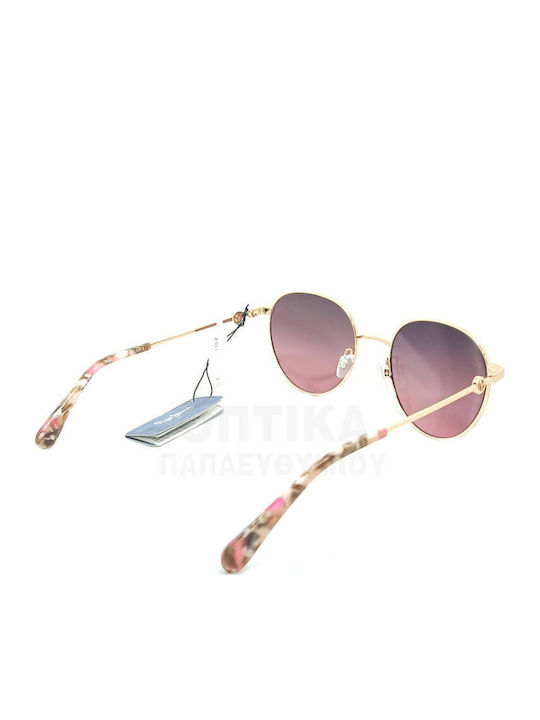 Pepe Jeans Pj5248 Women's Sunglasses with Gold Frame and Purple Lens PJ5248-401