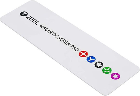 2uul 14x3.5cm Compact Magnetic Mat Screws Electronic Repair White