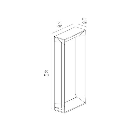 VK Lighting Iluminat Exterior Montat Pe Perete Etanș Led Încorporat 8.5W 3000K 50cm VK Lighting Iluminat Exterior Montat Pe Perete Etanș Led Încorporat 8.5W 3000K 50cm