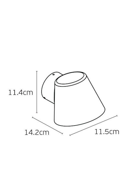 VK Lighting Wandmontiertes Außenlicht GU10 IP65 VK Lighting Wandmontiertes Außenlicht GU10 IP65