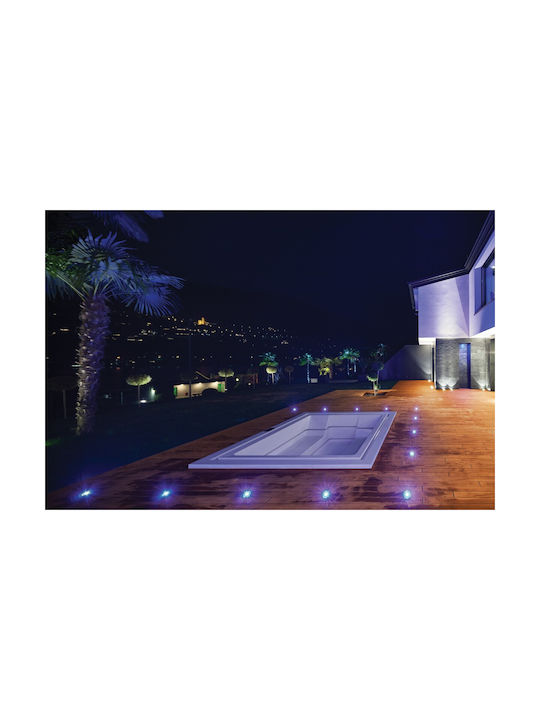 VK Lighting LED Outdoor Floor Lamp 2.2W with Warm White Light IP68 Gray