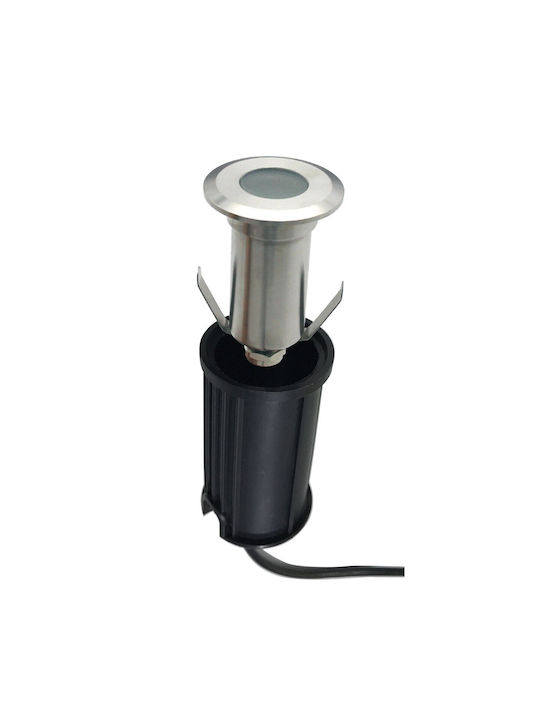 VK Lighting LED Outdoor Floor Lamp 2.2W with Warm White Light IP68 Gray