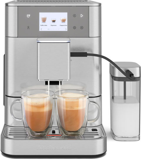Kitchenaid Αυτόματη Μηχανή Espresso Ασημί KIT-5KES8557BSX