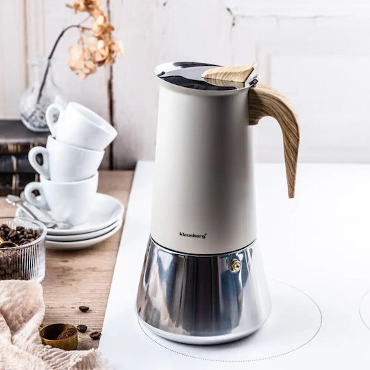Klausberg Ηλεκτρικό Μπρίκι Espresso Inox Ασημί