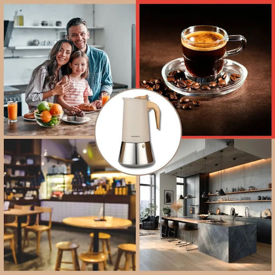 Klausberg Ηλεκτρικό Μπρίκι Espresso Inox Ασημί
