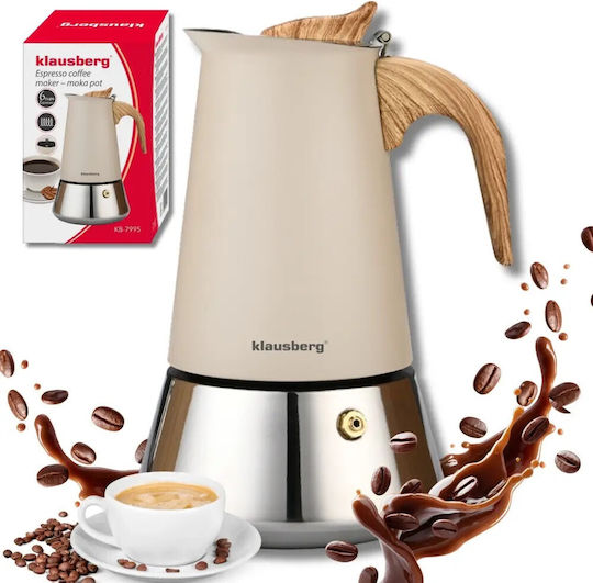 Klausberg Ηλεκτρικό Μπρίκι Espresso Inox Ασημί
