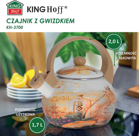 KING Hoff Βραστήρας Εμαγιέ 2000ml KING Hoff Βραστήρας Εμαγιέ 2000ml