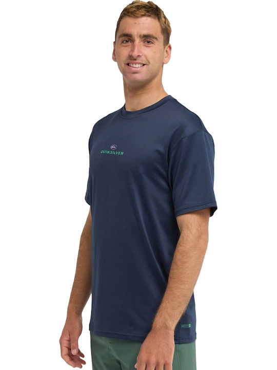 Quiksilver Nomad UPF 50+ Men's Short Sleeve Sun Protection Shirt Blue