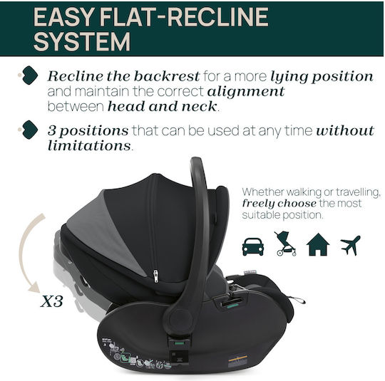 Chicco First-Seat Recline Καθισματάκι Αυτοκινήτου i-Size Μαύρο