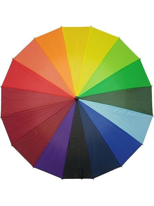 Umbrelă De Ploaie Compactă Multicoloră