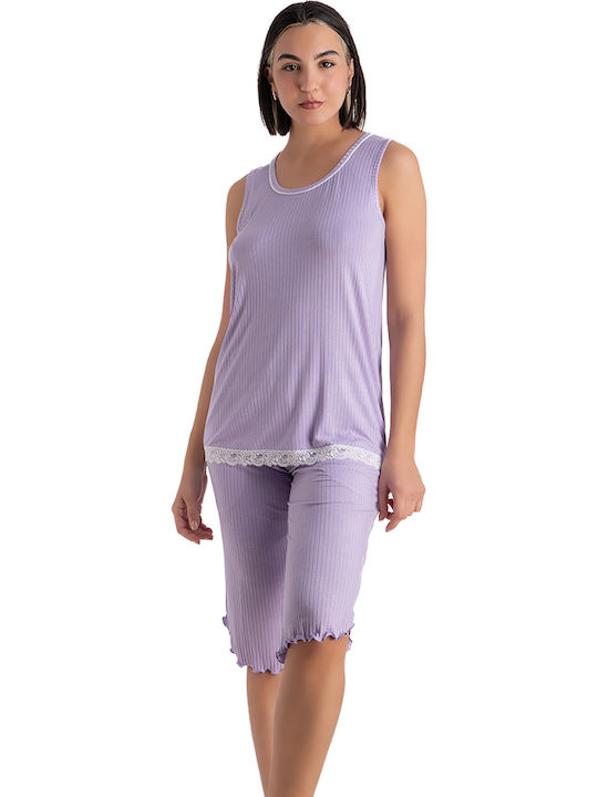 Rachel Sommerliches Damen-Schlafanzug-Set Rosa