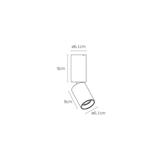 VK Lighting W W LED Γραμμικό Χωνευτό Φωτιστικό Οροφής 12W Θερμό Λευκό IP20 με Ρυθμιζόμενη Ένταση 6.1εκ.
