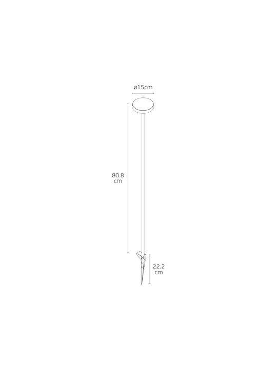 VK Lighting Φωτιστικό Δαπέδου LED 8W 80cm