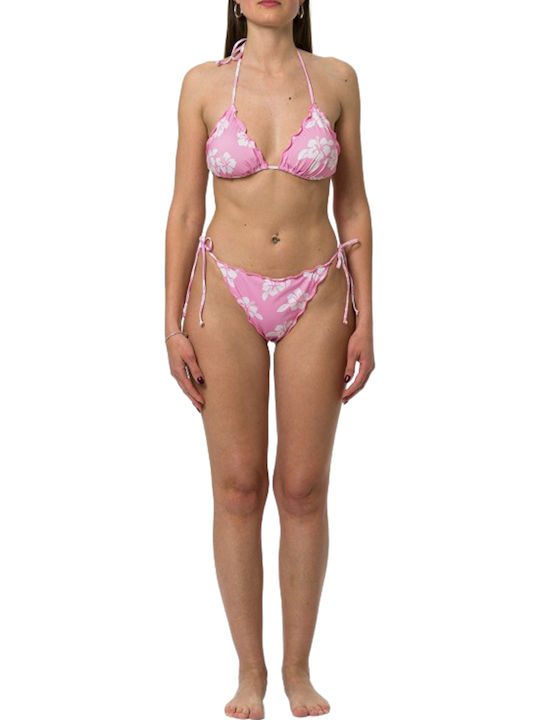 Bikini Set Triangle & Brazil Floral Simple Hibiscus