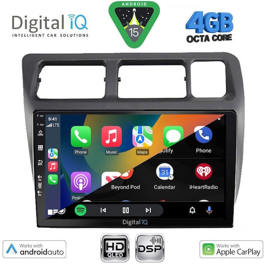 Digital IQ Ηχοσύστημα Αυτοκινήτου για Toyota Corolla 1992-1997 (Bluetooth/USB/WiFi/GPS/Apple-Carplay/Android-Auto) με Οθόνη Αφής 9"
