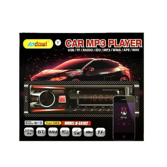 Andowl Радио За Автомобил 1 DIN Bluetooth USB