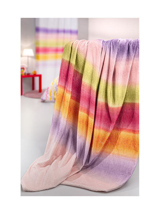 Guy Laroche Κουβέρτα Fleece Ultra Soft Pink 220x160εκ.