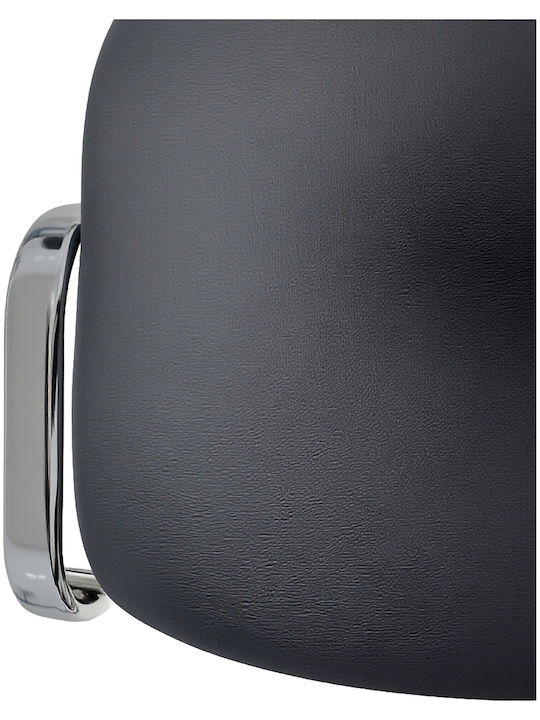 Visitor Chair Steelix in Black Colour 58x54x77cm