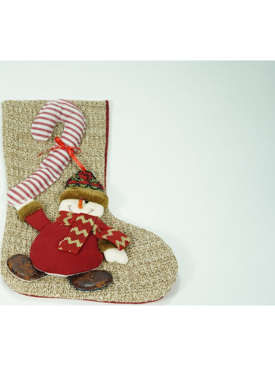 Ciorap Decorativ De Crăciun M45xL20cm Maro
