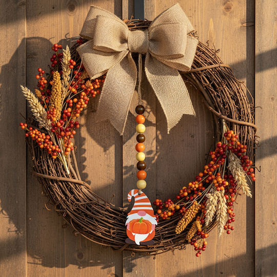 Christmas Decorative Wooden Length 31cm Orange