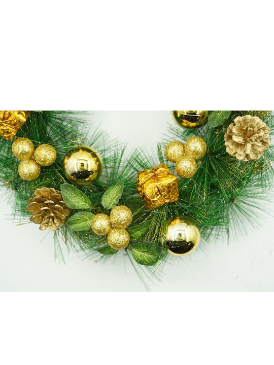 Alista Home Coroană De Flori De Crăciun Din Plastic Cu Diametru 35 Cm Verde