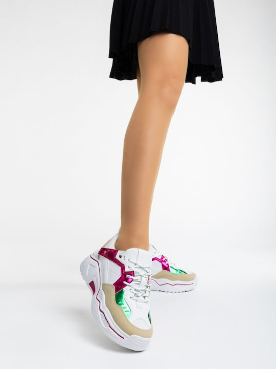 Adidași Flatforms Pentru Femei Fuchsia