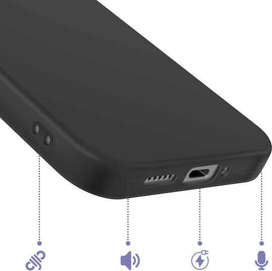 Avizar Калъф Nothing Phone 4a Pro От Мек Удароустойчив Олеофобен Силикон Черен