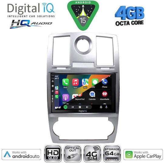 Digital IQ Ηχοσύστημα Αυτοκινήτου Chrysler 300C 2005-2010 (Bluetooth/USB/WiFi/GPS/Apple-Carplay/Android-Auto) με Οθόνη Αφής 9"