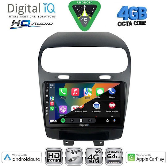 Digital IQ Car Audio System for Fiat Freemont 2008-2020 Bluetooth USB WiFi GPS Apple CarPlay Android Auto with 9" Touch Screen