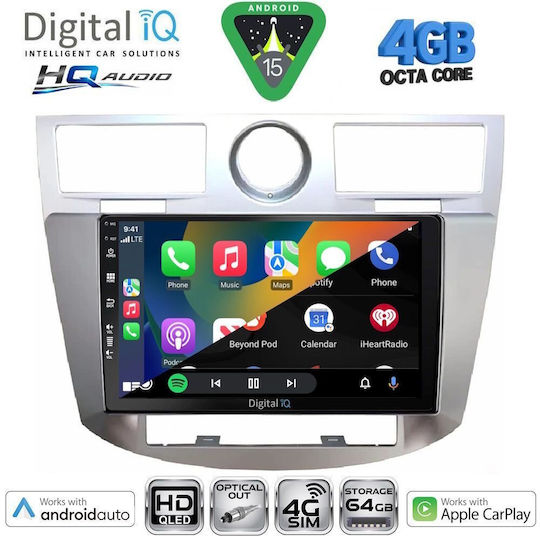 Digital IQ Car Audio System Chrysler Sebring 2008-2010 Bluetooth USB WiFi GPS Apple CarPlay Android Auto with 9" Touch Screen