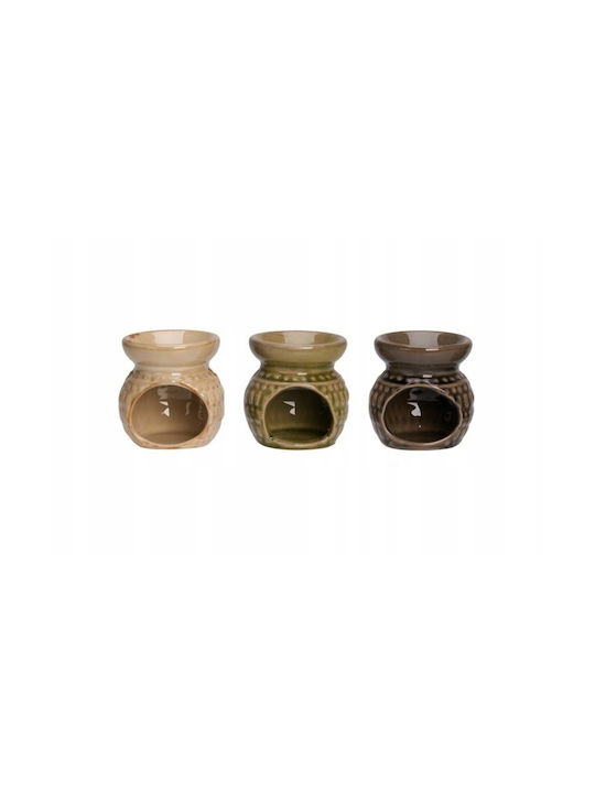 Ceramic Oil Burner Set 3 Essential Oil Scents 1 Tealight