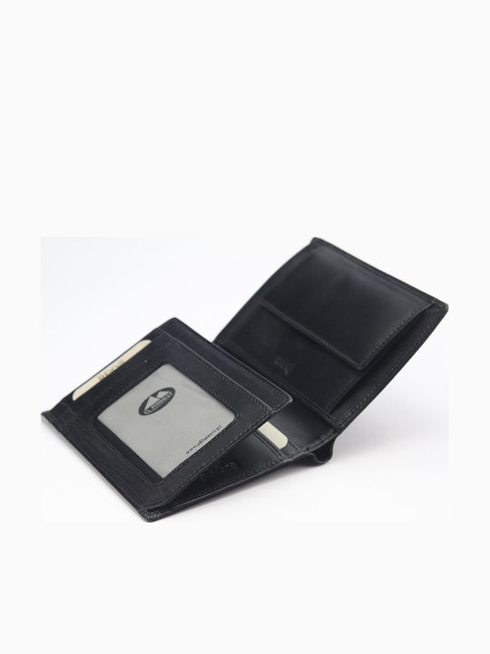 Portofel Bărbătesc din Piele cu RFID Argintiu