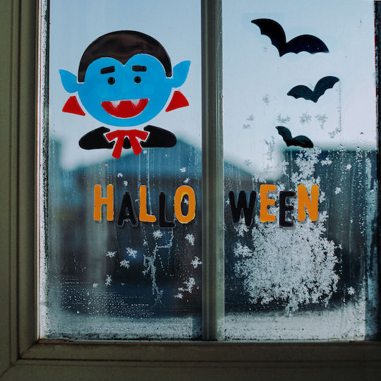 Halloween Gel Stickers Window Reusable Decorations Pumpkins Ghosts