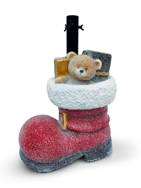 Weihnachtsbaumständer Santa Stiefel 45,5 cm Stabile Basis Aus Künstlichem Stein