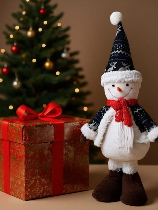 Dekorative SNowman 50cm Grau Silber