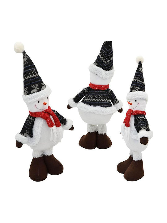 Dekorative SNowman 50cm Grau Silber