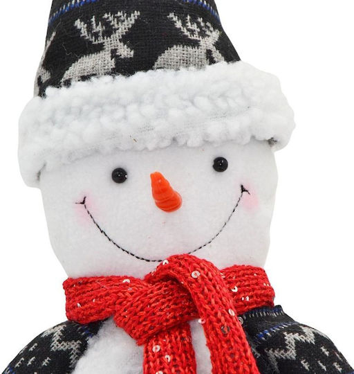Dekorative SNowman 50cm Grau Silber