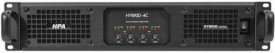 HPA HYBRID-4C Amplificator De Putere PA Cu 4 Canale 800W/4Ω 400W/8Ω 200W/100V Cu Sistem De Răcire