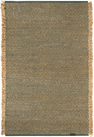 Guy Laroche Zigk Zagk Χαλί Ορθογώνιο από Γιούτα Olive 140x200cm