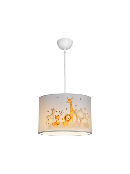 Pakketo Tots Single-Light Kids Ceiling Pendant Light Made of Plastic 20W with E27 Socket 30x20cm