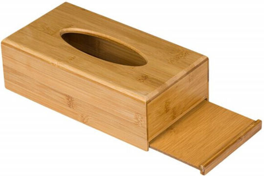 Χαρτοπετσετοθήκη Ξύλινη Καφέ 26x15cm