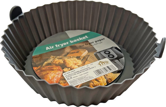 TnS Φόρμα Σιλικόνης για Air Fryer Γκρι 20x20εκ.