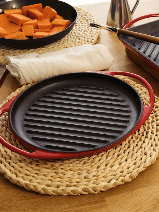 Lätt Home Grill Pan Cast Iron with Enamel Coating 26cm