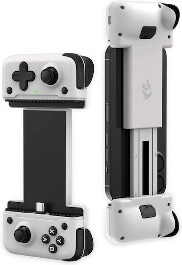 Hoarah G817 Gamepad cu fir cu joystickuri cu efect Hall pentru Android Alb